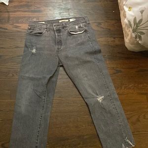 womens levi black/grey mom jeans